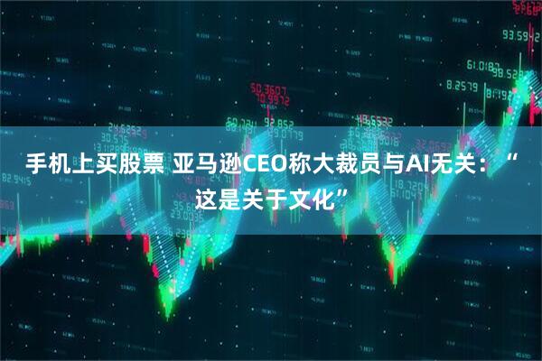 手机上买股票 亚马逊CEO称大裁员与AI无关：“这是关于文化”