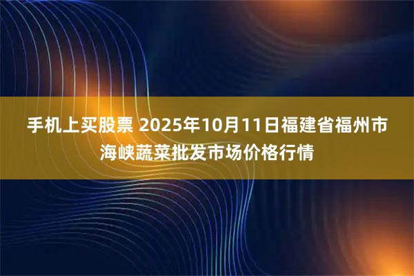 手机上买股票 2025年10月11日福建省福州市海峡蔬菜批发市场价格行情